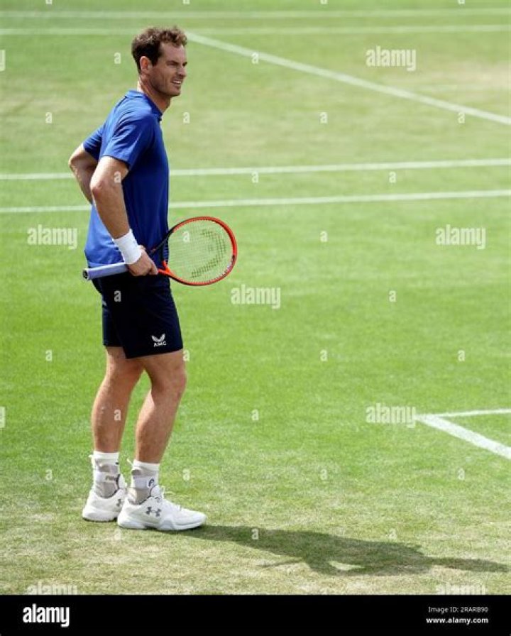 Andy Murray during a tennis match