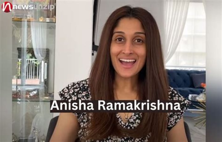 Anisha Ramakrishna as seen in a selfie that was taken in February 2023