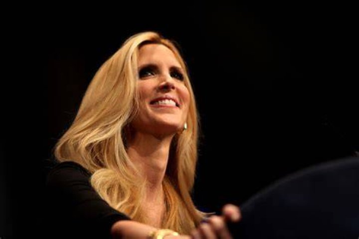 Ann Coulter speaking at CPAC in Washington D.C. in February 2012