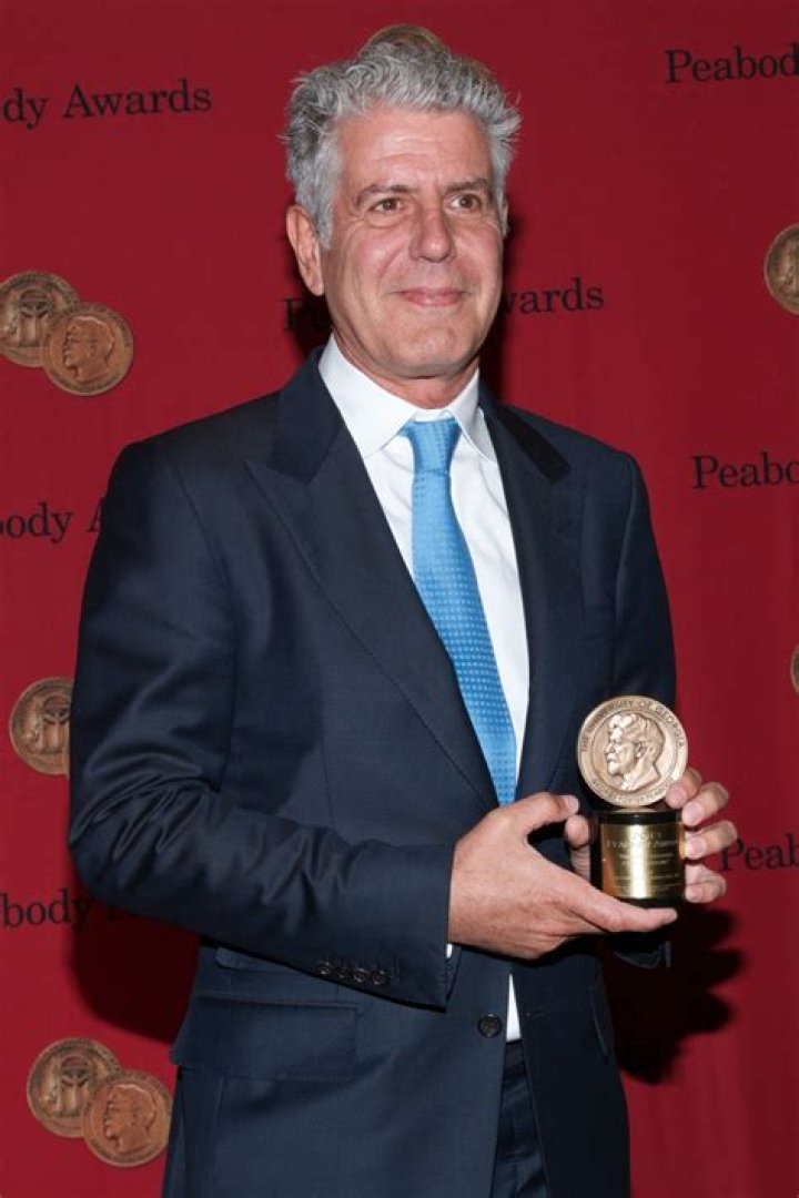 Anthony Bourdain with Peabody Award 2014
