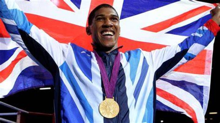 Anthony Joshua at the 2012 London Olympic and Paralympic Games Victory Parade