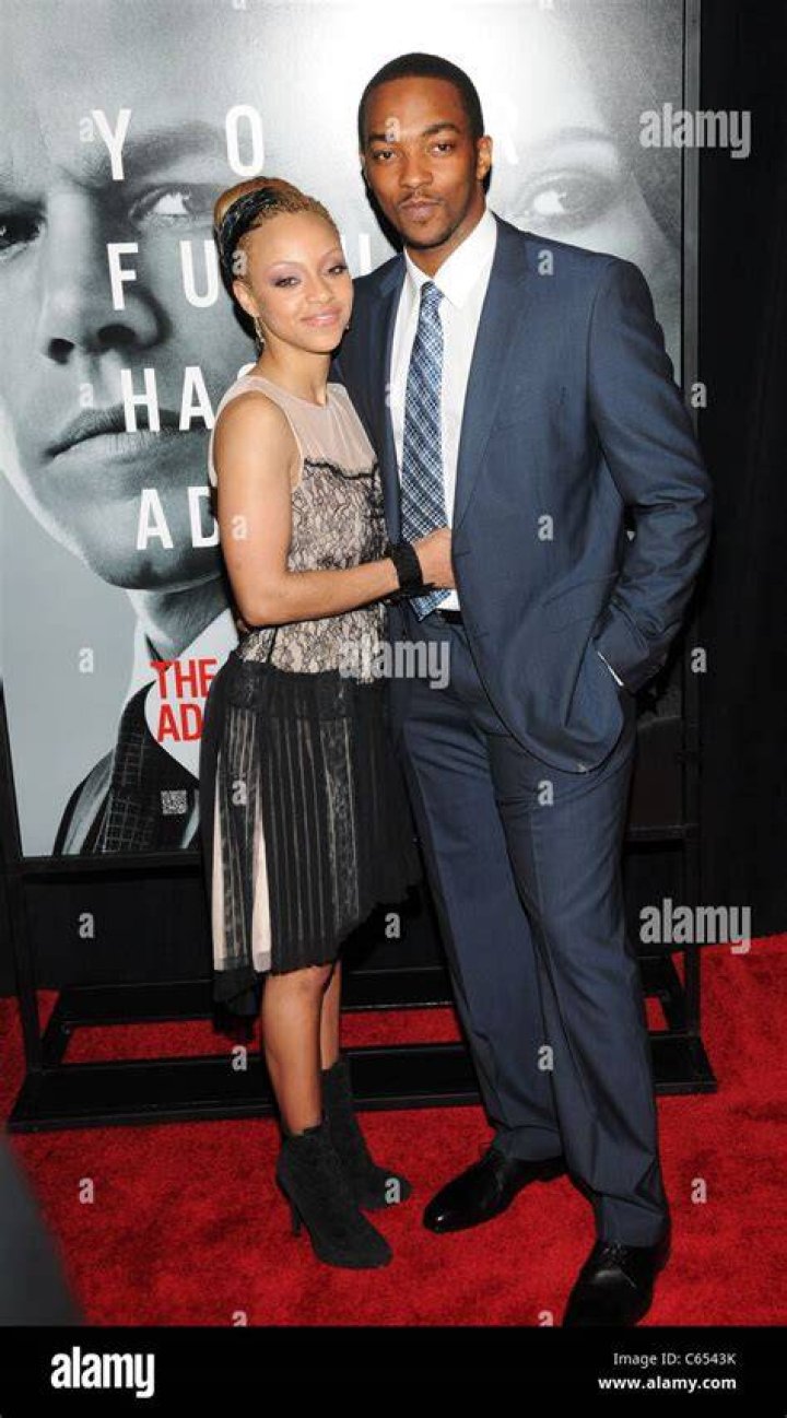 Anthony Mackie and Sheletta Chapital at the premiere of The Adjustment Bureau in February 2011