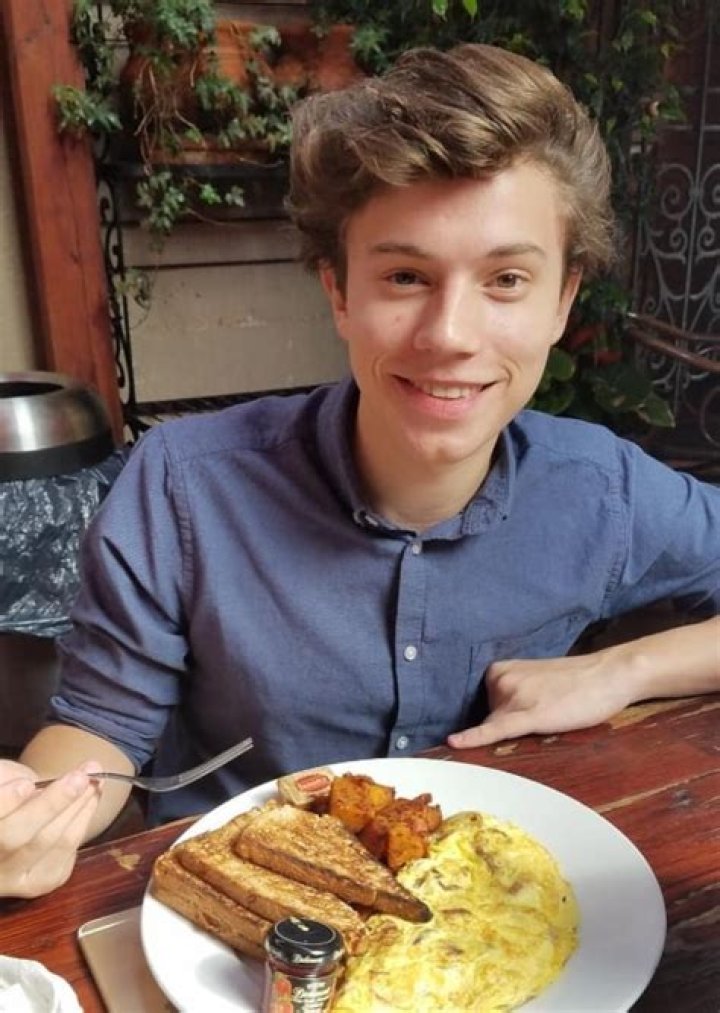 Anthony Turpel in October 2018 realizing his love for food that will be there to comfort him forever
