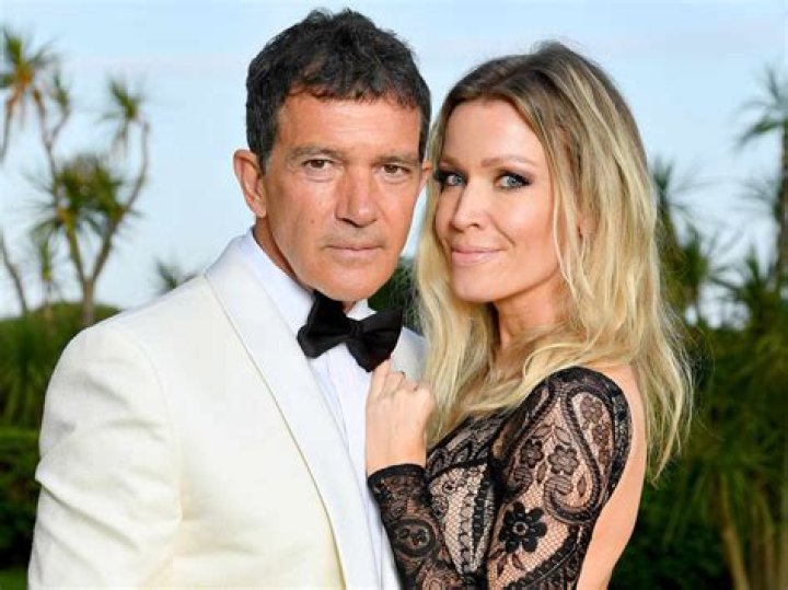 Antonio Banderas and Nicole Kimpel at the 20th Malaga Film Festival closing ceremony in March 2017