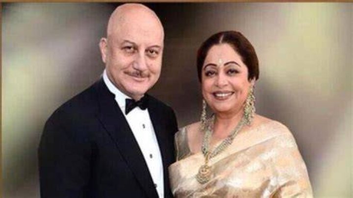Anupam Kher and Kirron Kher as seen in July 2012