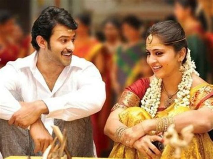 Anushka Shetty and Prabhas at the Baahubali: The Conclusion screening event in 2017