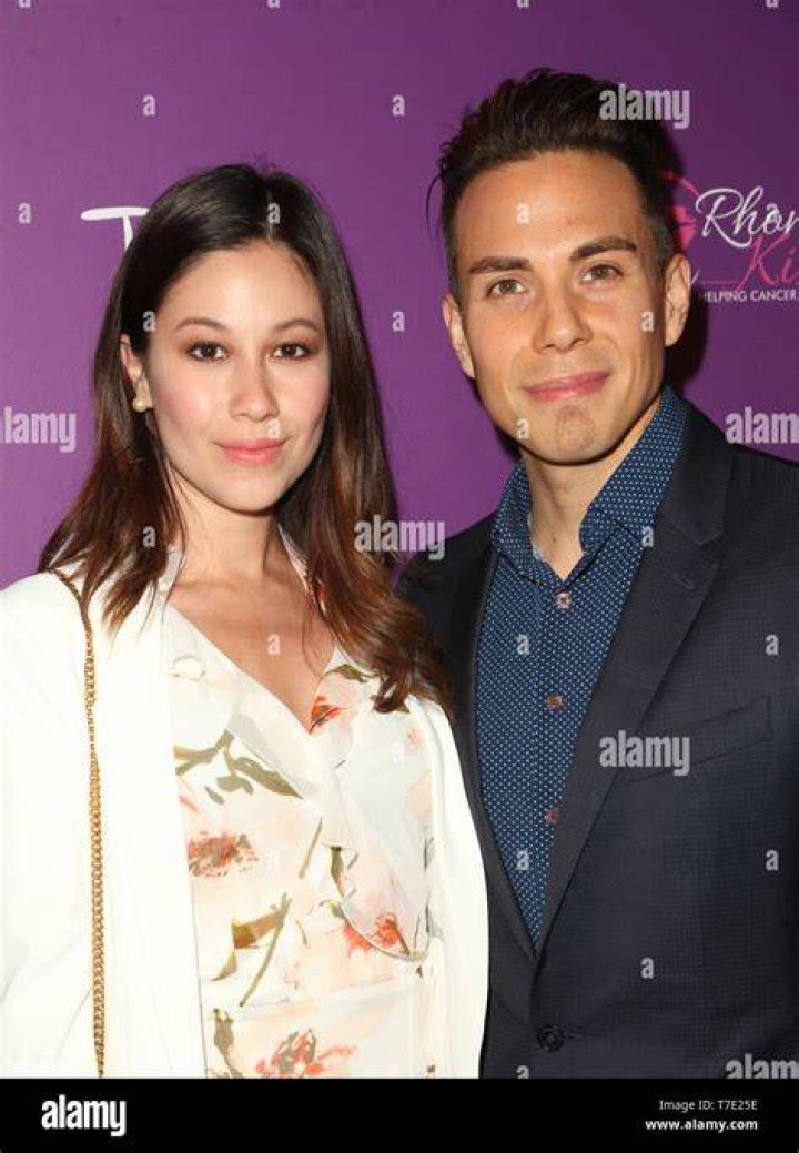 Apolo Ohno and Bianca Stam, as seen in October 2021