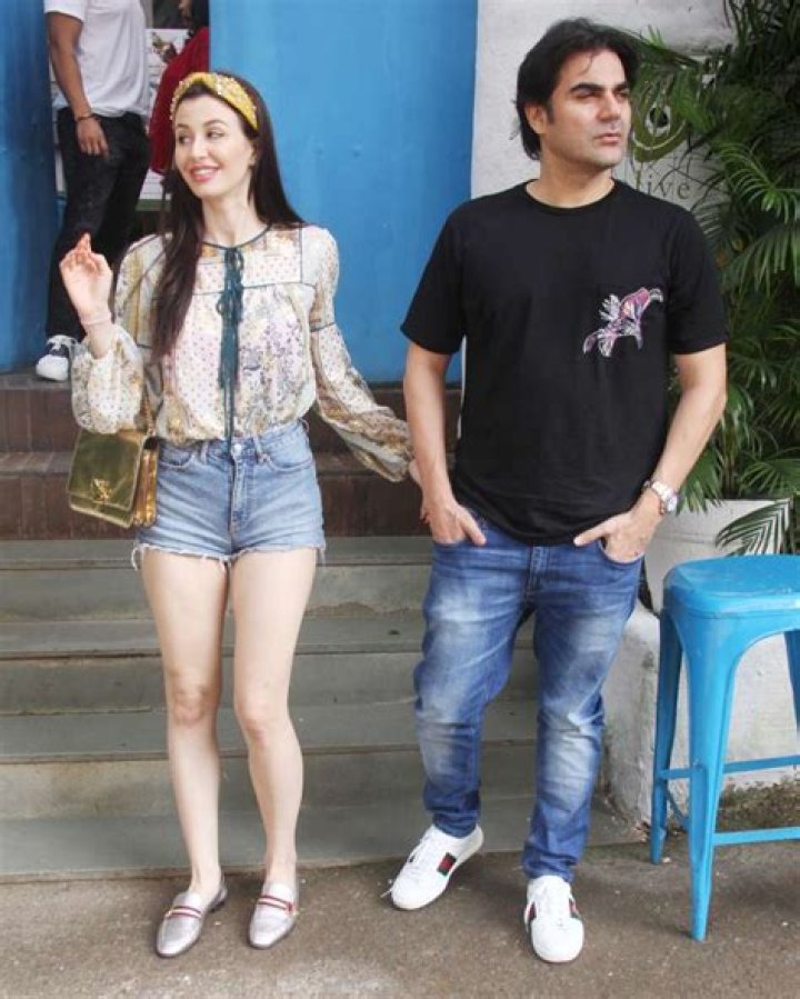 Arbaaz Khan and Georgia Andriani, as seen in May 2019