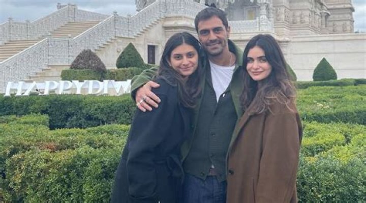 Arjun Rampal and Mahikaa Rampal as seen in April 2019