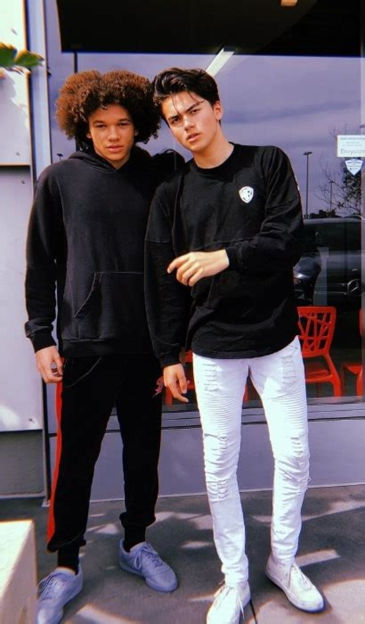 Armani Jackson as seen while posing for a sun-kissed picture along with Jayden Bartels in July 2019