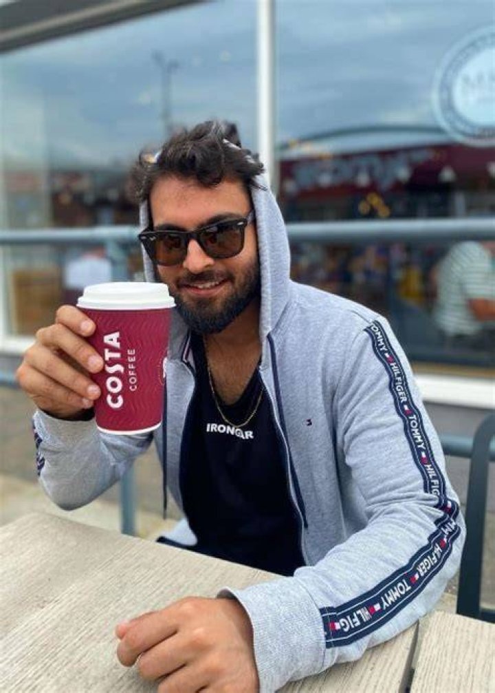 Asad Siddiqui pictured while enjoying his coffee in June 2022