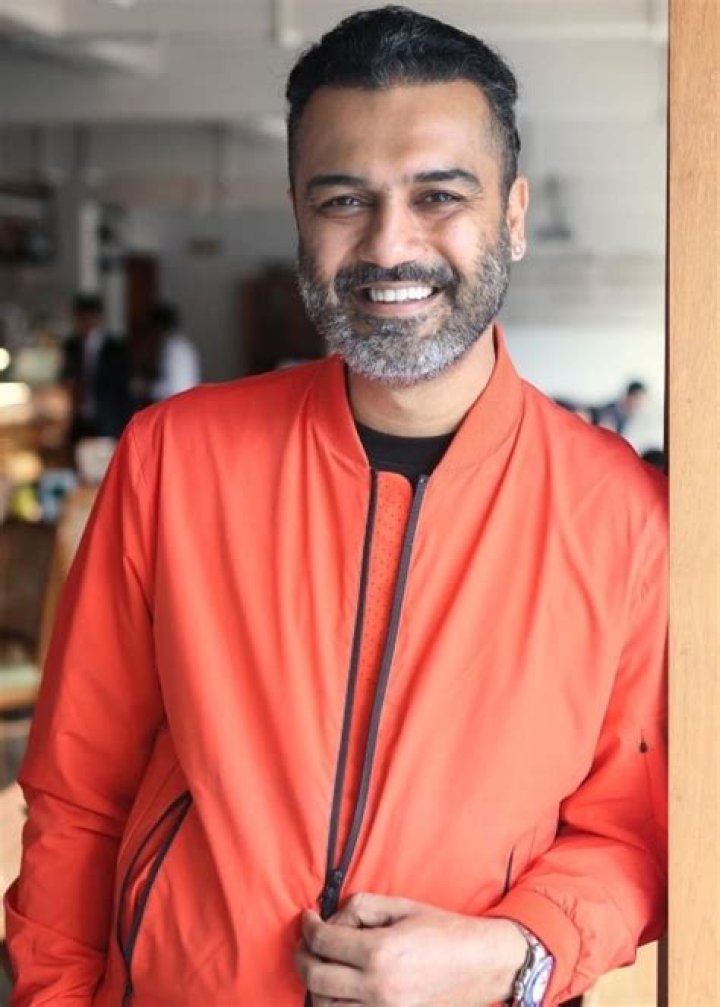 Ashesh Sajnani as seen while smiling for the camera in February 2023