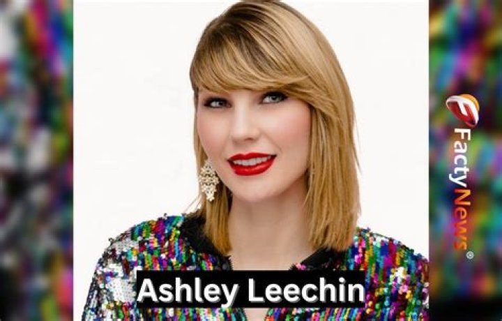 Ashley Leechin as seen in a closeup selfie that was taken in July 2023