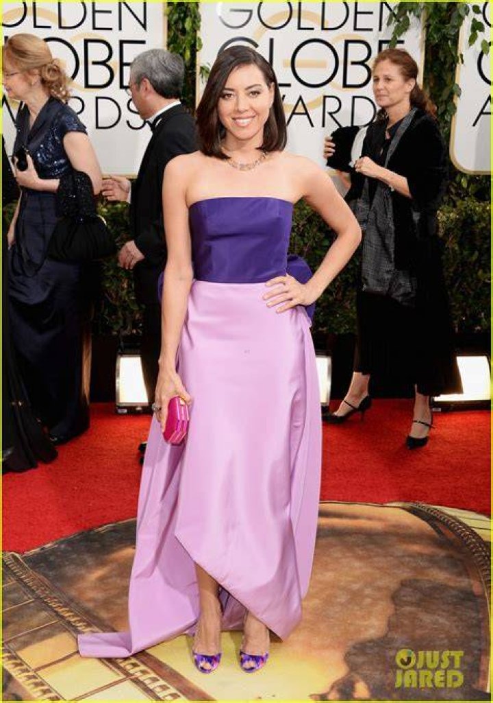 Aubrey Plaza at 2014 Golden Globe Awards