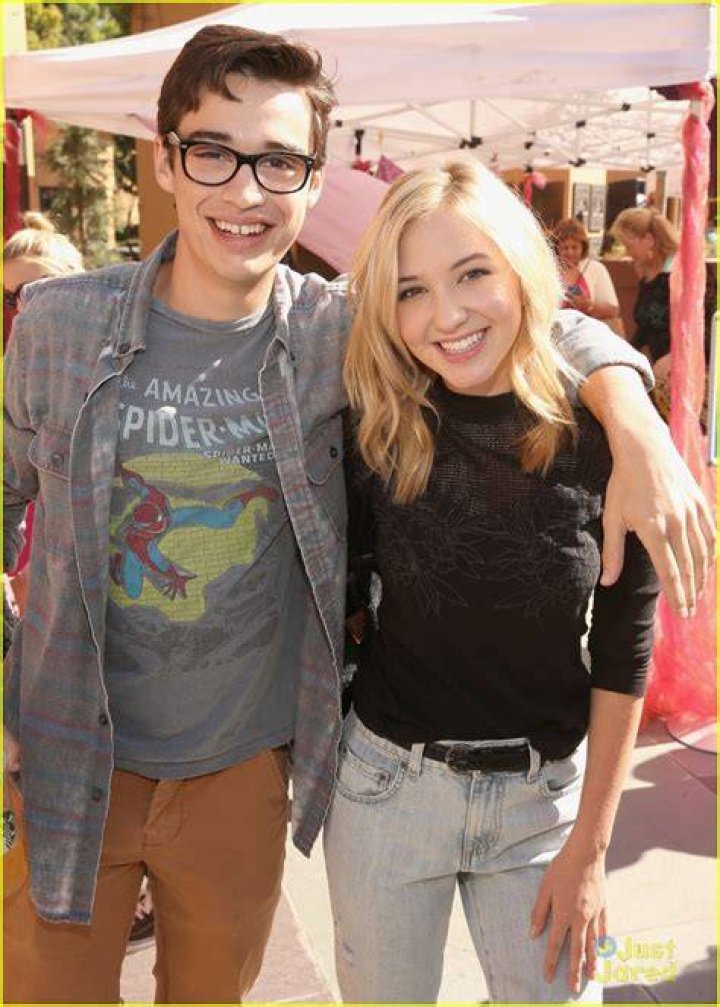 Audrey Whitby and Joey Bragg as seen in October 2018