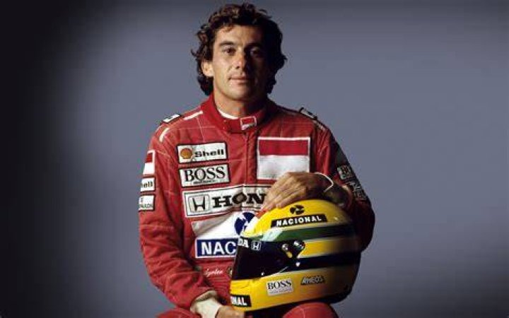 Ayrton Senna in a picture taken in the past