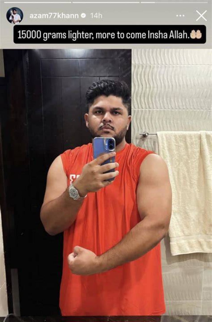 Azam Khan posing for the camera in 2021