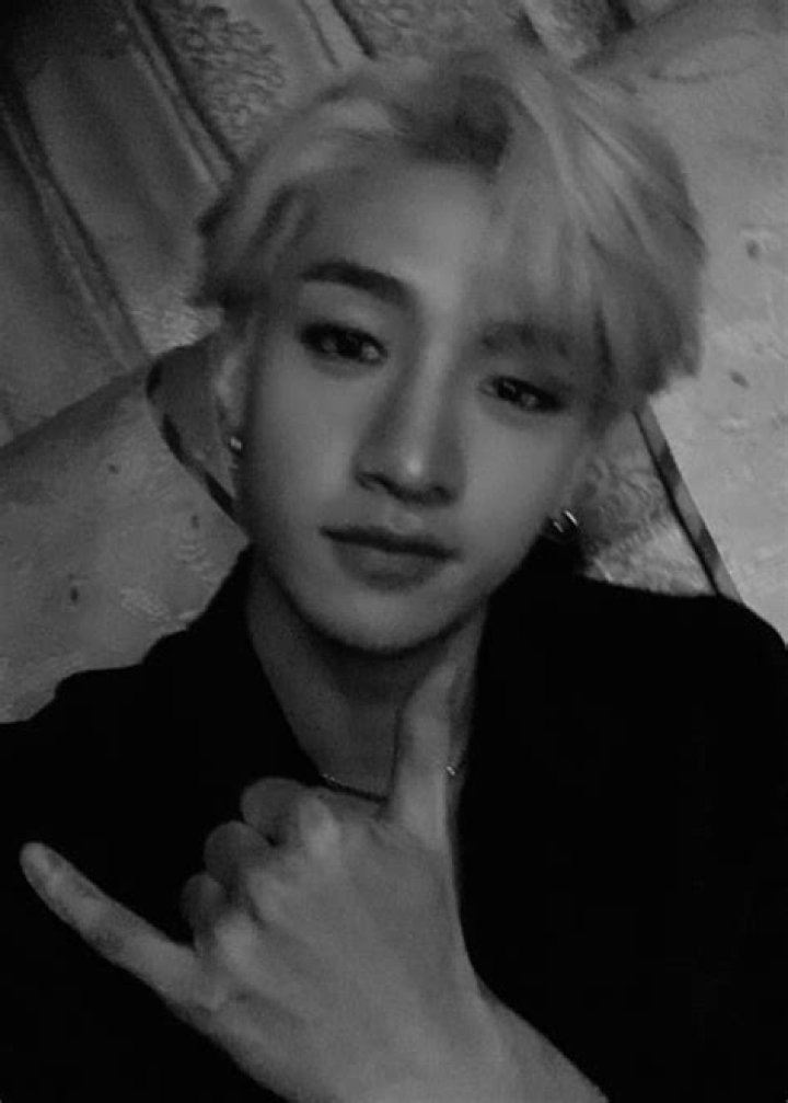 Bang Chan as seen while taking a selfie