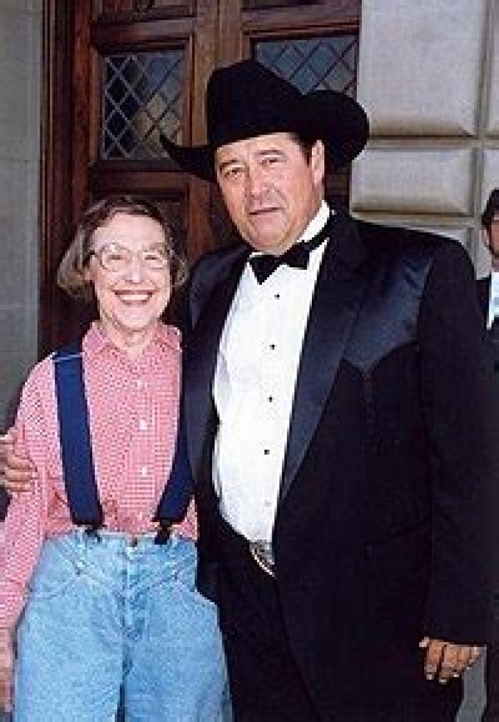 Barry Corbin and Peg Phillips as seen in September 1993