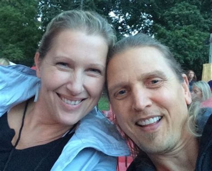Barry Pepper as seen while taking a selfie with his wife, Cindy, in March 2019