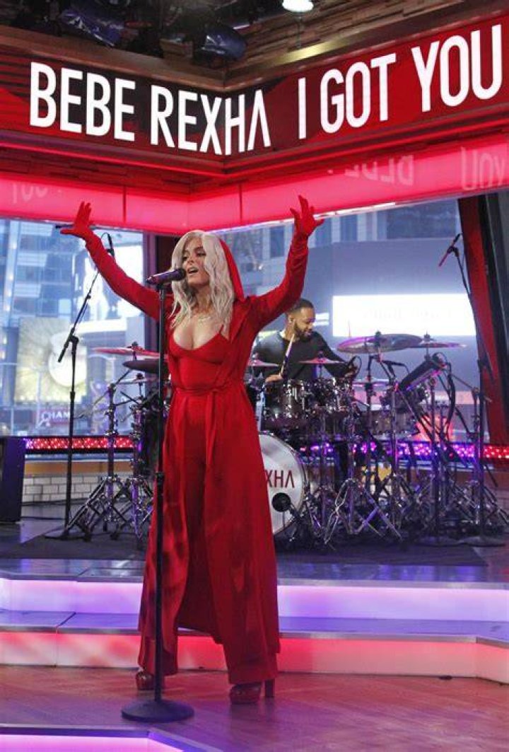 Bebe Rexha performs at Good Morning America in January 2017