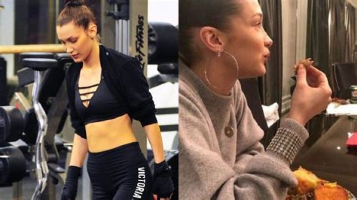 Bella Hadid in her workout gear