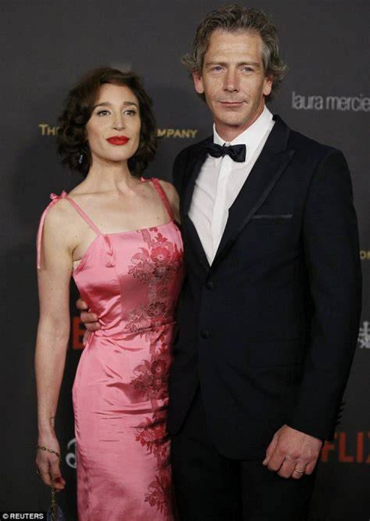 Ben Mendelsohn and Emma Forrest at the Vanity Fair Oscar Party 2016