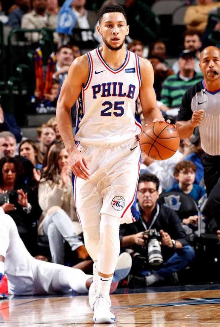Ben Simmons during a 76ers match in February 2018