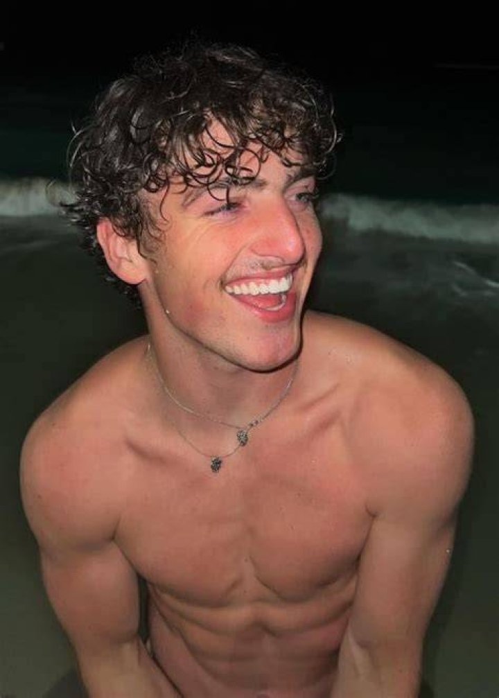 Benson Boone as seen while taking a selfie in January 2023