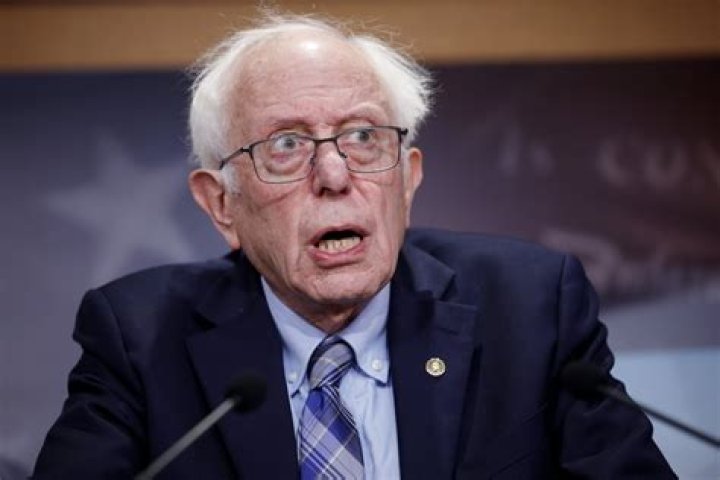 Bernie Sanders as seen at a 'Come Together and Fight Back' rally hosted by the Democratic National Committee in Mesa, Arizona in April 2017