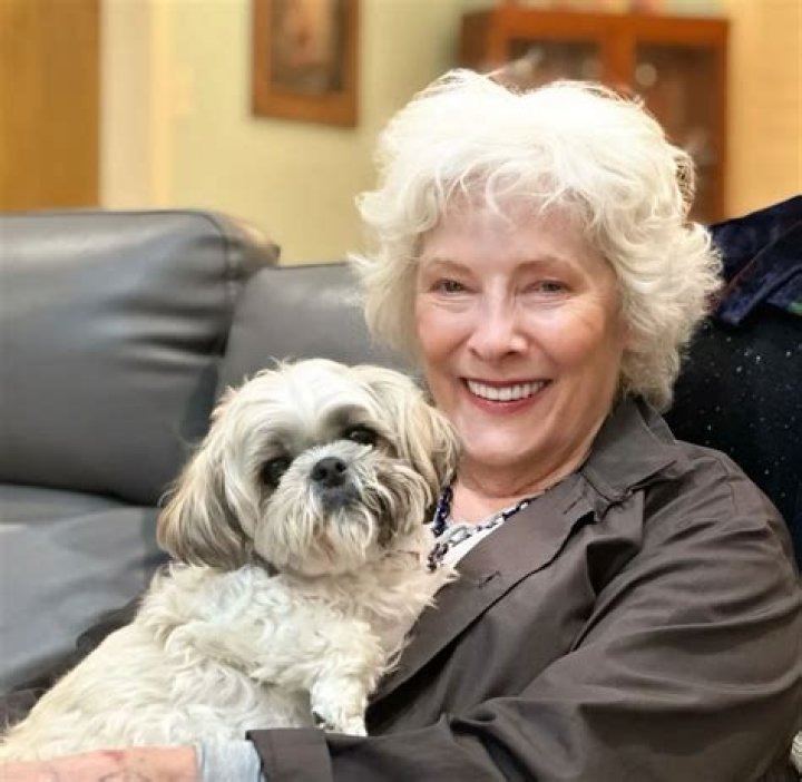 Betty Buckley with her dog as seen in December 2018