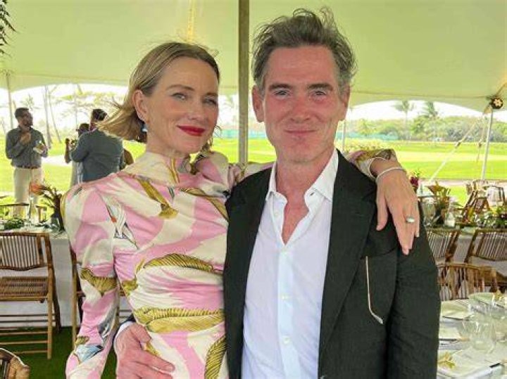 Billy Crudup and Naomi Watts hanging out together in New York in 2018