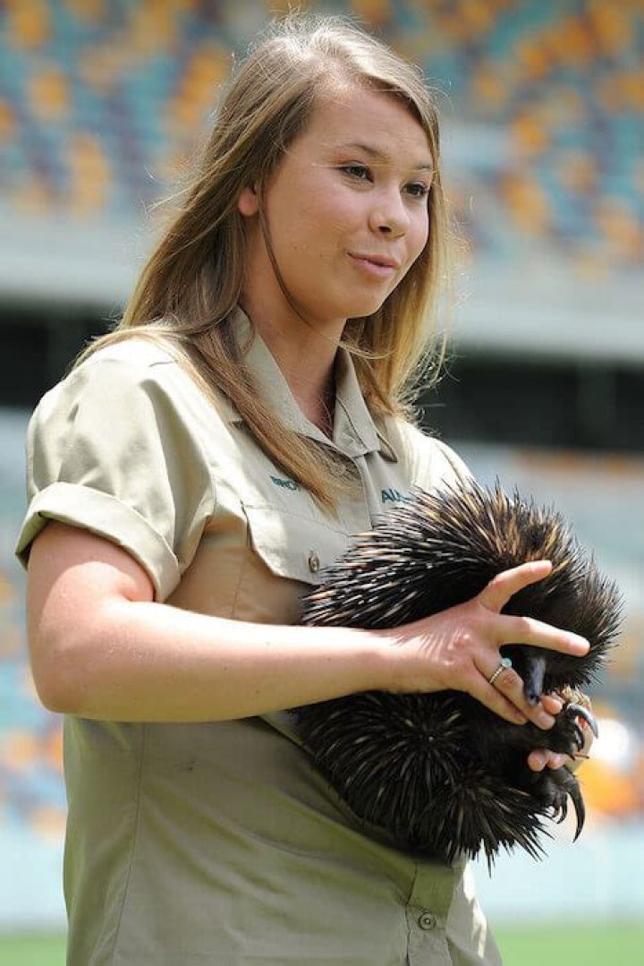 Bindi Irwin during a Brisbane Lions AFL media opportunity in Brisbane Australia on February 3, 2014