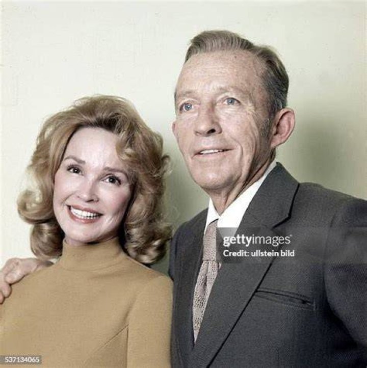Bing Crosby and Kathryn Grant as seen in November 1976
