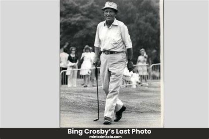 Bing Crosby in his last portrait as seen in 1977