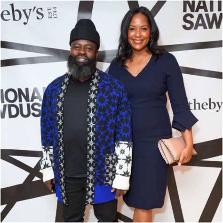 Black Thought with his Wife Michelle Trotter in an Instagram Selfie in February 2019