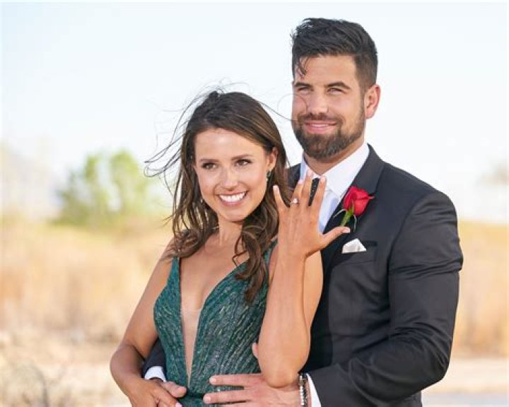 Blake Moynes and Katie Thurston as seen in August 2021