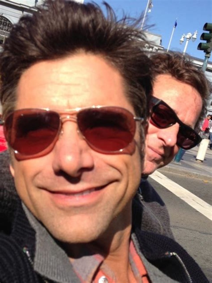 Bob Saget in a selfie with Kelly Rizzo in September 2018