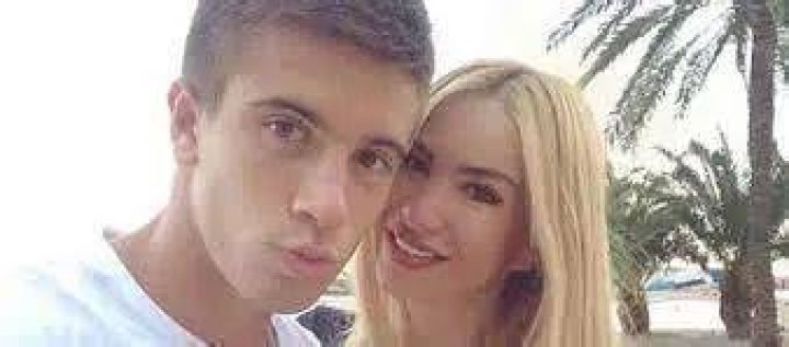 Borna Coric with his girlfriend Valentina Miletic