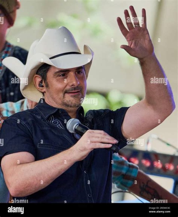 Brad Paisley at Rockefeller Plaza in New York City on September 4, 2015