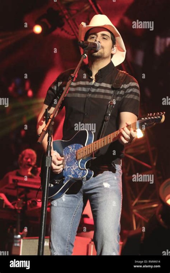 Brad Paisley during a concert in Quebec Canada in July 2016