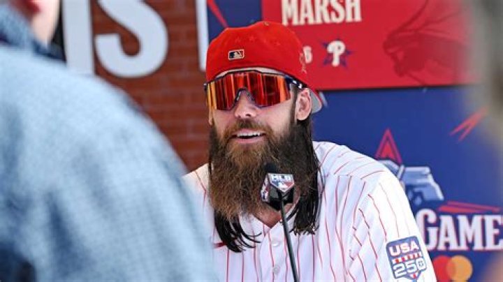 Brandon Marsh as seen with the Los Angeles Angels taking a warm-up swing prior to his plate appearance during a game against the San Diego Padres on August 27, 2021