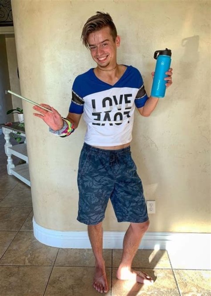 Branson Tannerites as seen in a selfie taken with his chilhood Volkswagon Beetle in October 2019