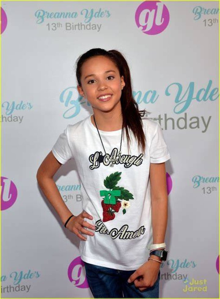 Breanna Yde at her 13th Birthday Party in June 2016