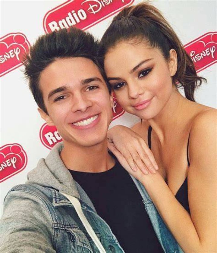 Brent Rivera and Selena Gomez in a selfie in June 2017