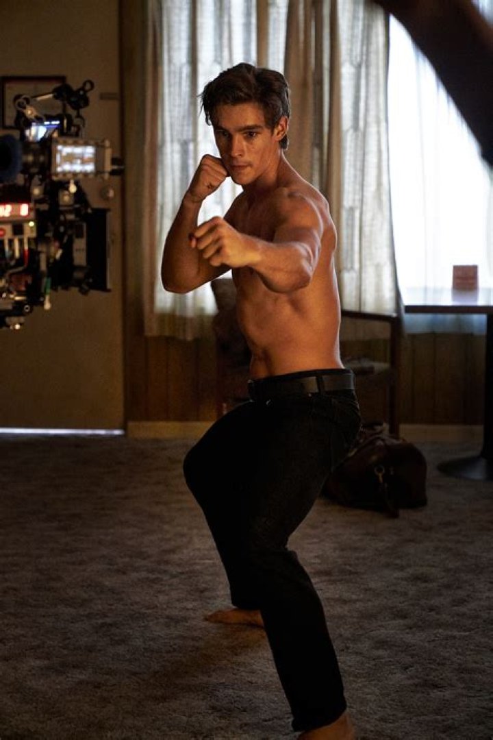 Brenton Thwaites at the shooting of The Blue Lagoon in April 2012