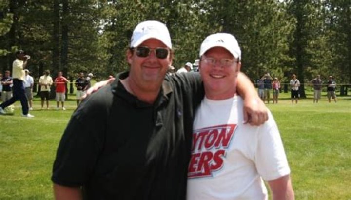 Brian Baumgartner (Left) as seen in a picture along with Ron Perlman in September 2019