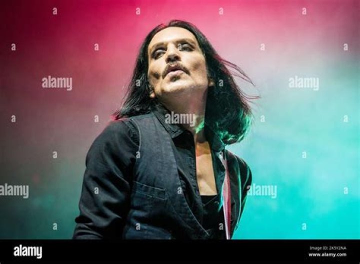 Brian Molko at Rock'n'Heim Rock Festival at Hockenheim in August 2014