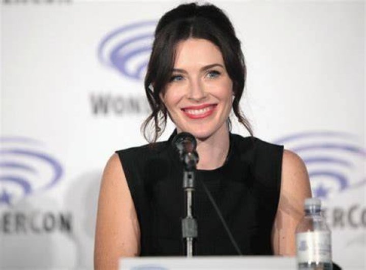 Bridget Regan speaking at the 2017 San Diego Comic-Con International