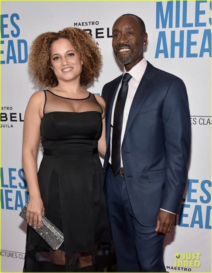 Bridgid Coulter with Don Cheadle after having voted in June 2018